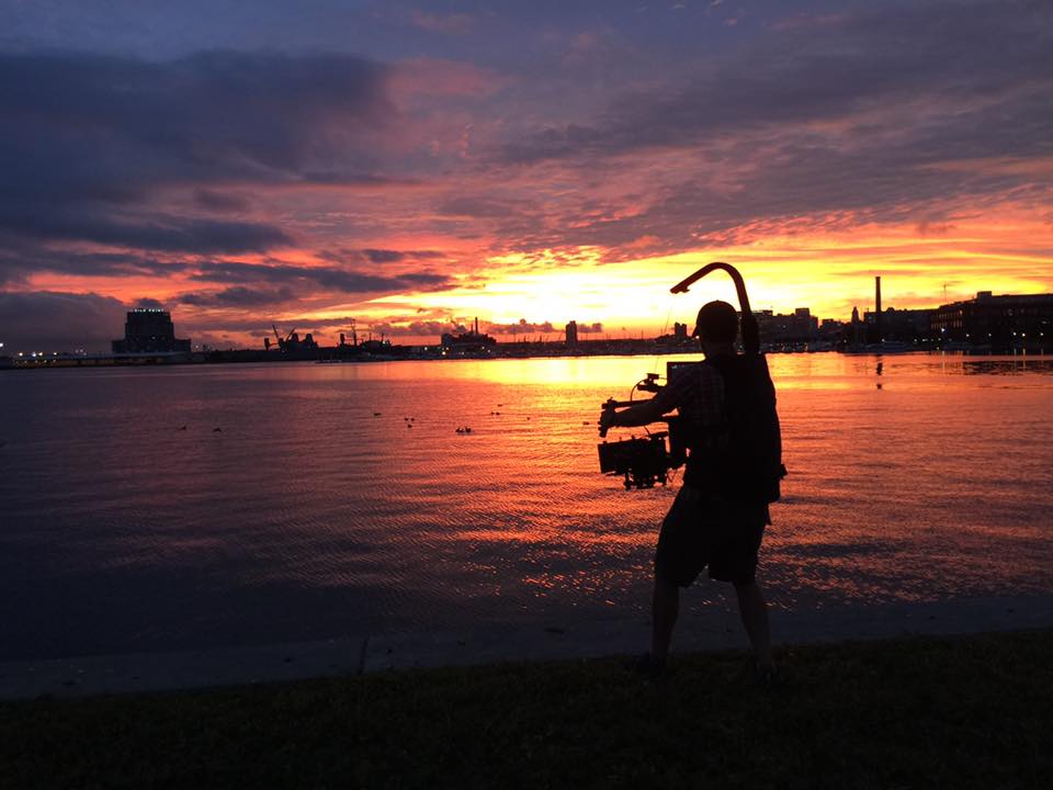 DP at work, sunset