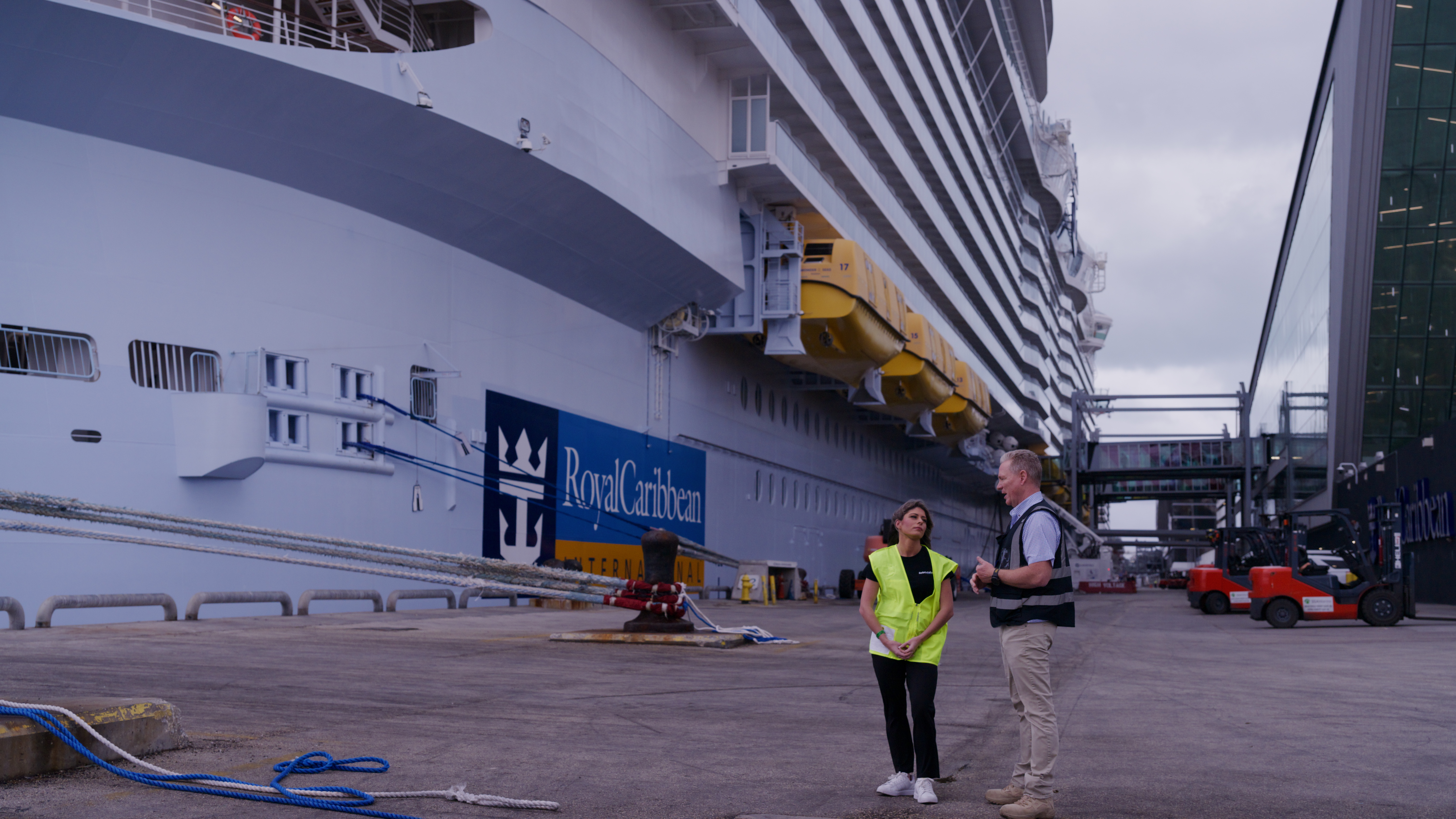 Hospitality production shoot at sea