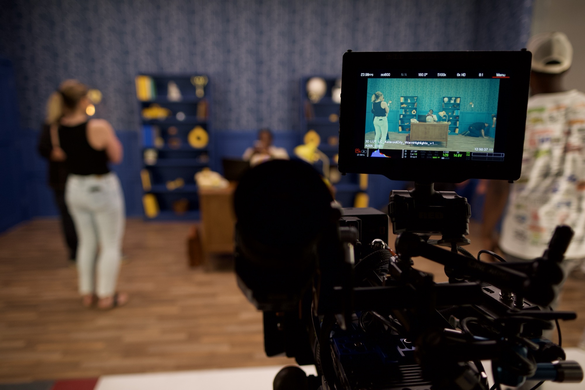 On the set of the CISA period commercial